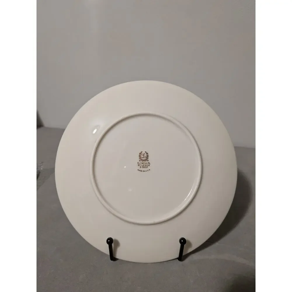 Lenox Olympia Platinum X303P Fine China Lot - 3 Salad Plates & 2 Dessert Plates
